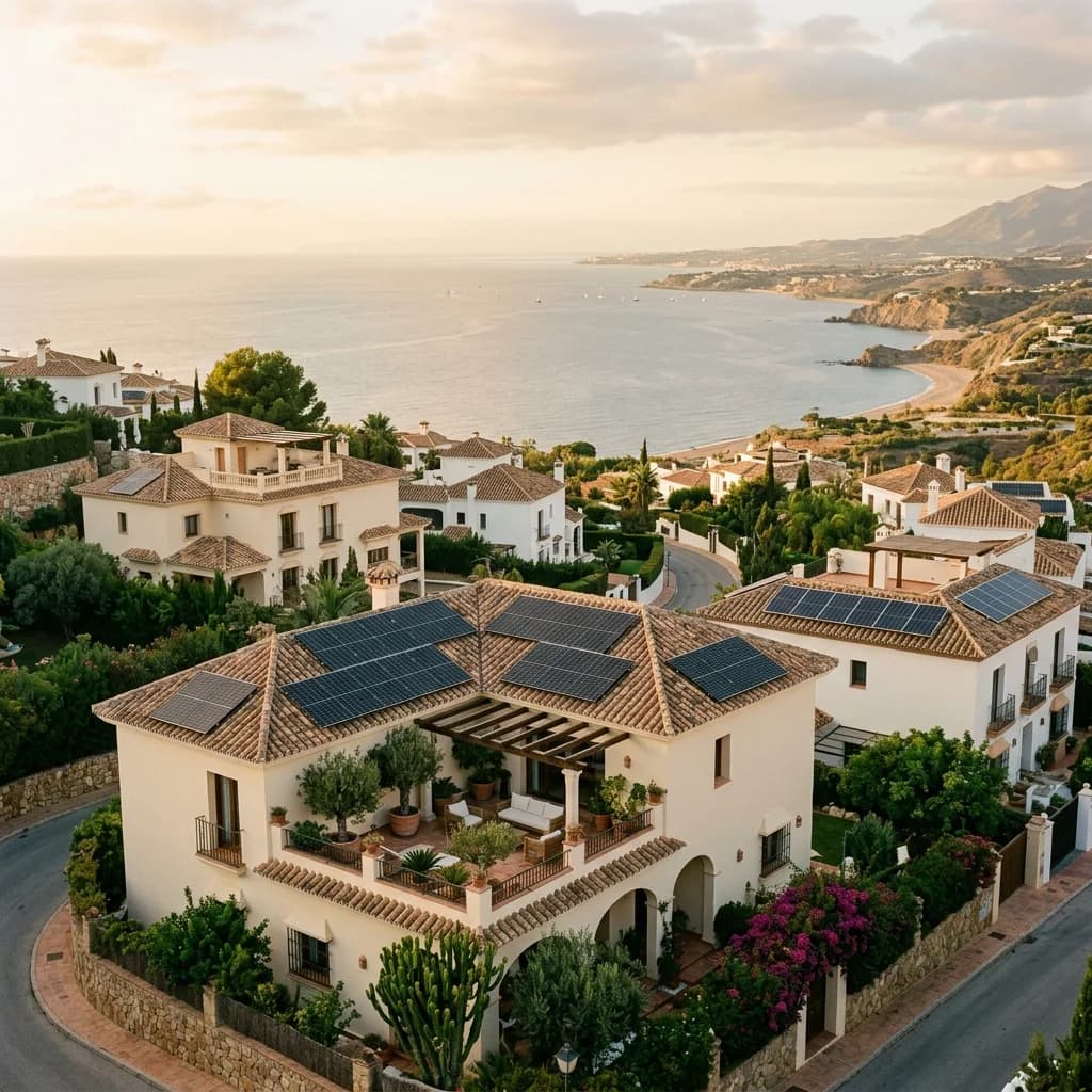 Solar Panels on the Costa del Sol
